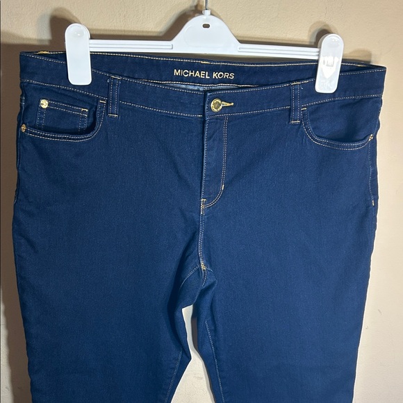 Michael Kors Jegging Dark Blue Jeans Size 16 - Picture 1 of 12